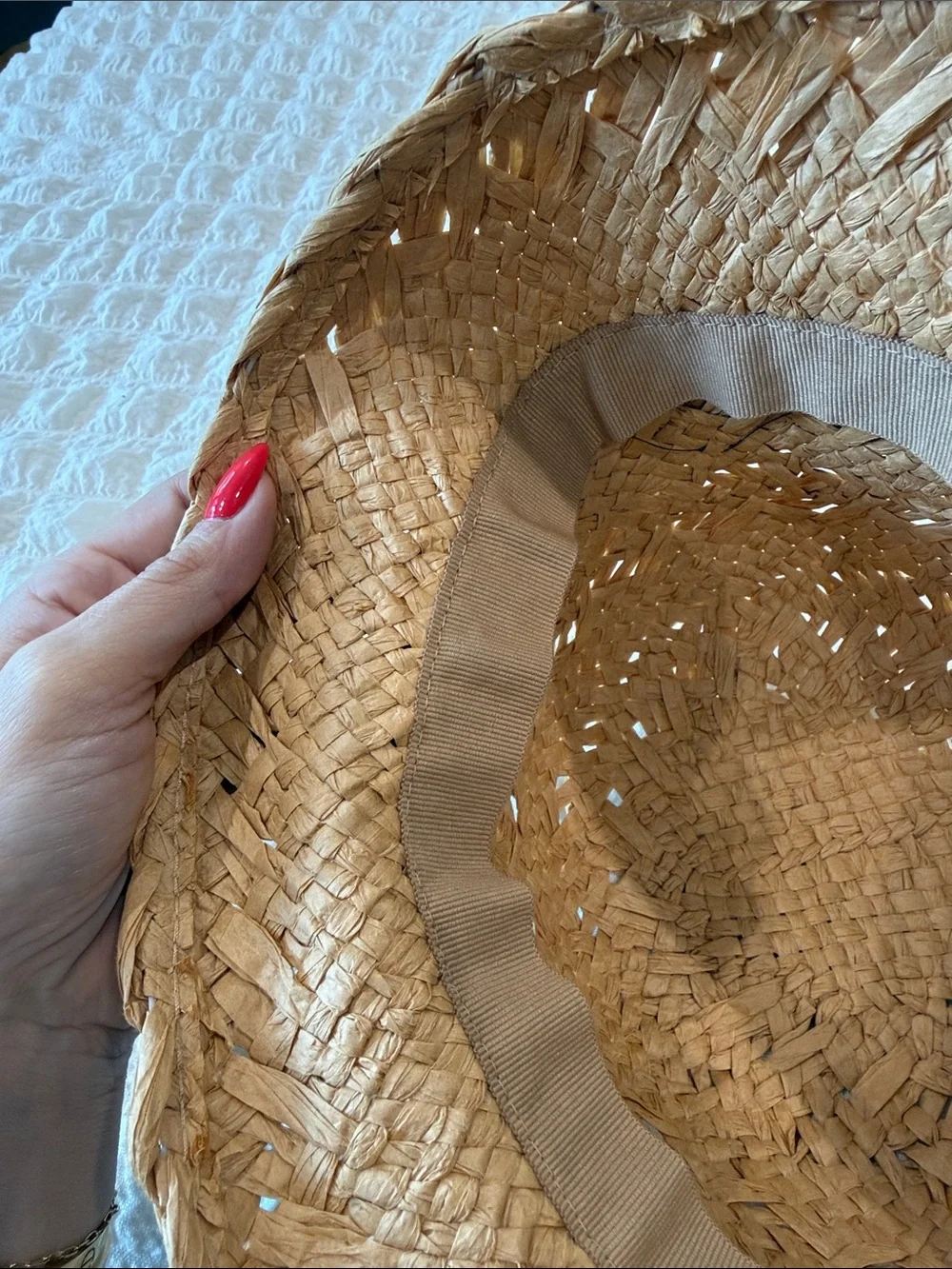 Bronte Amsterdam Woven Straw Hat in Natural Tan